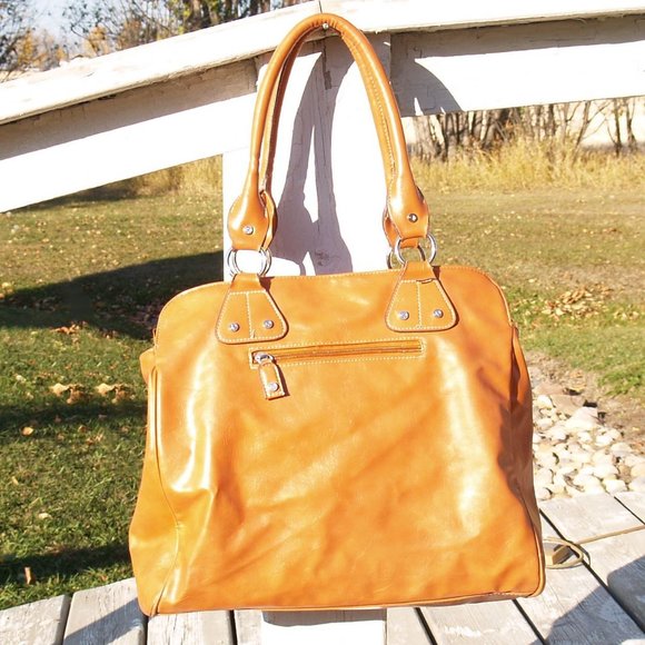 Valentino Italian Couture By Serendipity Valentino Tan Lambskin Leather Satchel - Picture 4 of 16